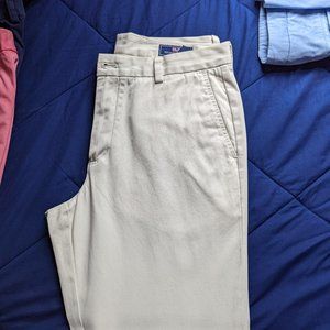 Vineyard Vines Mens Khaki Slim Fit Breaker Pants